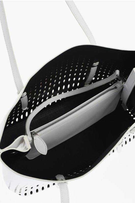  알라이아 토트백 AA1S06732CA238010 White - ALAIA