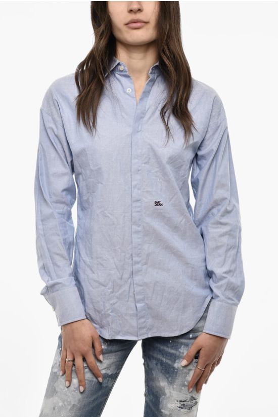  디스퀘어드2 블라우스 S75DL0737 S47420 482 Light blue