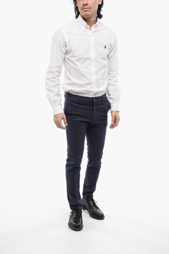  꼬르넬리아니 치노 팬츠 814508 8113506 001 Blue - CORNELIANI