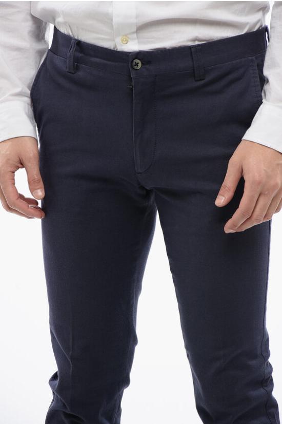  꼬르넬리아니 치노 팬츠 814508 8113506 001 Blue - CORNELIANI