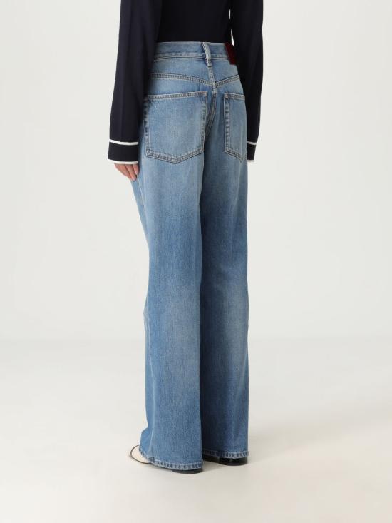 25SS 구찌 플레어 크롭 데님 팬츠 817989XDC8T4011 BLUE DOM - GUCCI