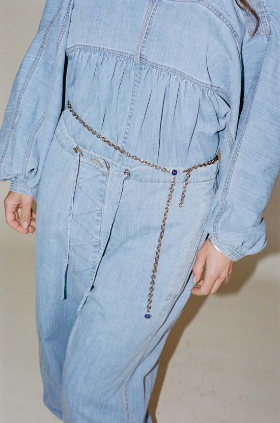  레이첼 코미 슬림 벨트 목슨 힙  라피스라줄리