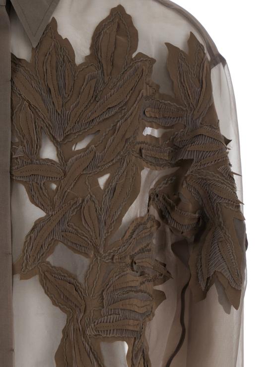 25SS 브루넬로 쿠치넬리 블라우스 MF940RJ506C2925 Brown - BRUNELLO CUCINELLI