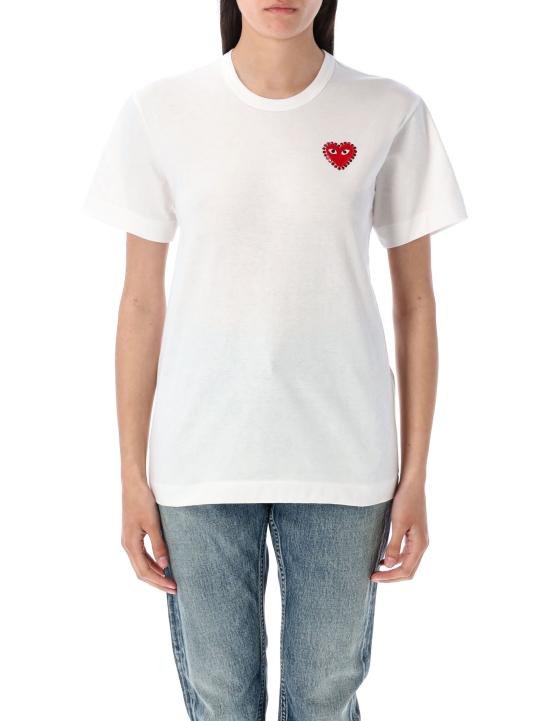 25SS 꼼데가르송 반팔 티셔츠 AX T801 051 2 White