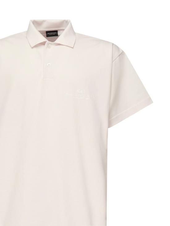 25SS 발렌시아가 폴로 티셔츠 813299 TRVW49012 White - BALENCIAGA