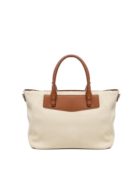 25SS 브이73 토트백 73BS8VY01 REBECCAOFF WHITE CORALLO Off white orange - V73