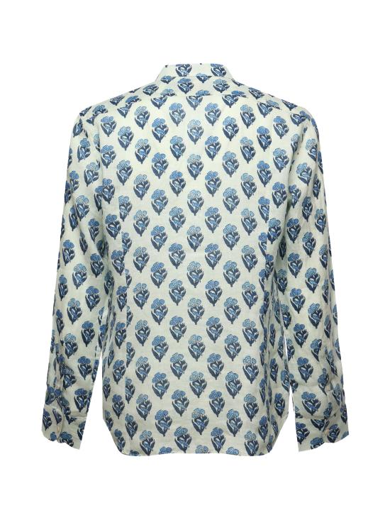 25FW 세인트바쓰 긴팔 셔츠 PAMP001 01911H WHITE blue - MC2 SAINT BARTH