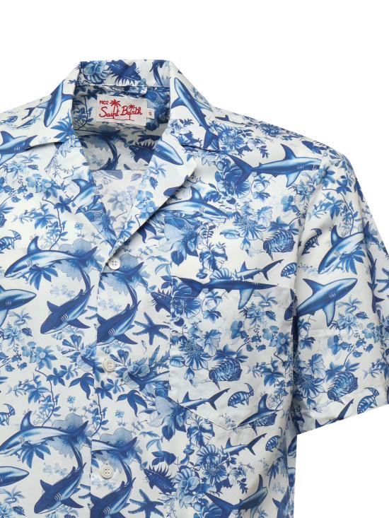 25FW 세인트바쓰 반팔 셔츠 KALE001 01127H - MC2 SAINT BARTH