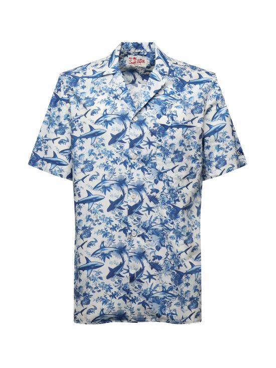 25FW 세인트바쓰 반팔 셔츠 KALE001 01127H - MC2 SAINT BARTH