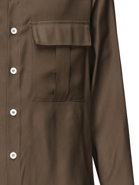 25SS 줄리아노 갈리아노 긴팔 셔츠 LIZARD ARMY Brown - GIULIANO GALIANO