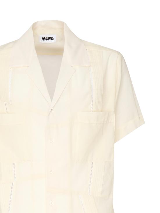 25FW 마리아노 반팔 셔츠 T28019922 LU2210 White - MAGLIANO