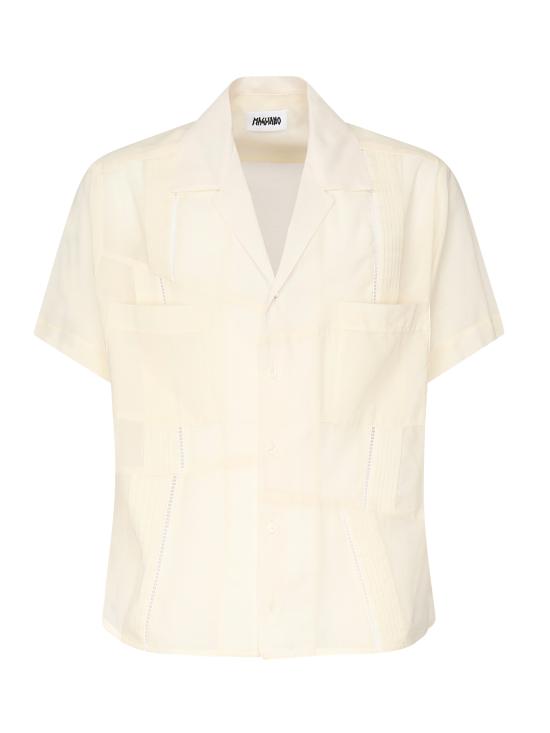 25FW 마리아노 반팔 셔츠 T28019922 LU2210 White - MAGLIANO