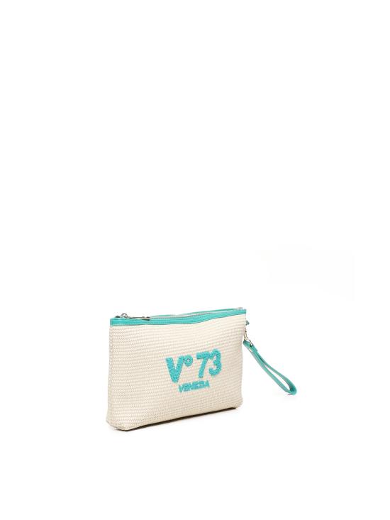 25SS 브이73 크로스백 73BE8VL558 INGEOFF WHITE SMERALDO BEIGE light blue - V73