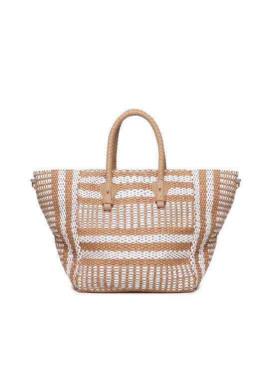25SS 브이73 토트백 73BS8ZL01 STEFANIECUOIO BIANCO BICOLOR - V73