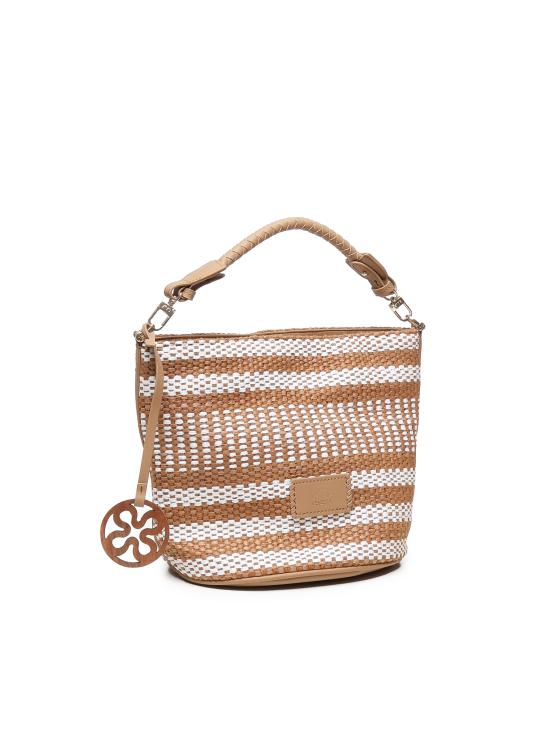 25SS 브이73 토트백 73BS8ZL03 STEFANIECUOIO BIANCO Beige - V73