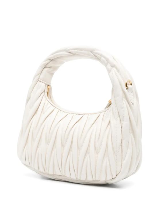 25FW 미우미우 토트백 5BC125 AN88F0009 White - MIU MIU