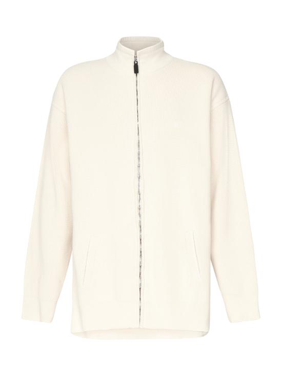 25FW 발렌시아가 집업 니트 812919 T33639501 Beige