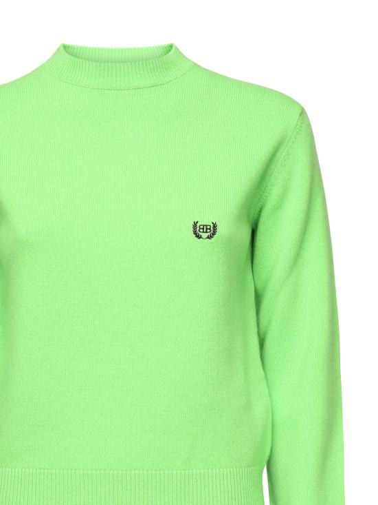 25FW 발렌시아가 스웨터 812107 T17143232 LIME - BALENCIAGA