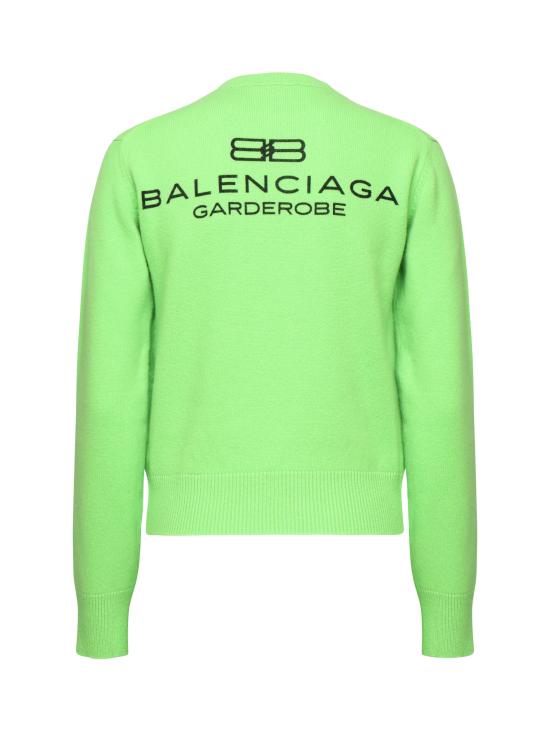 25FW 발렌시아가 스웨터 812107 T17143232 LIME - BALENCIAGA