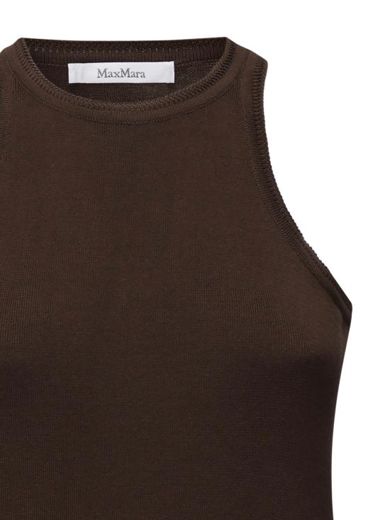 25SS 막스마라 민소매 티셔츠 2511361062600 006 DARK BROWN - MAX MARA