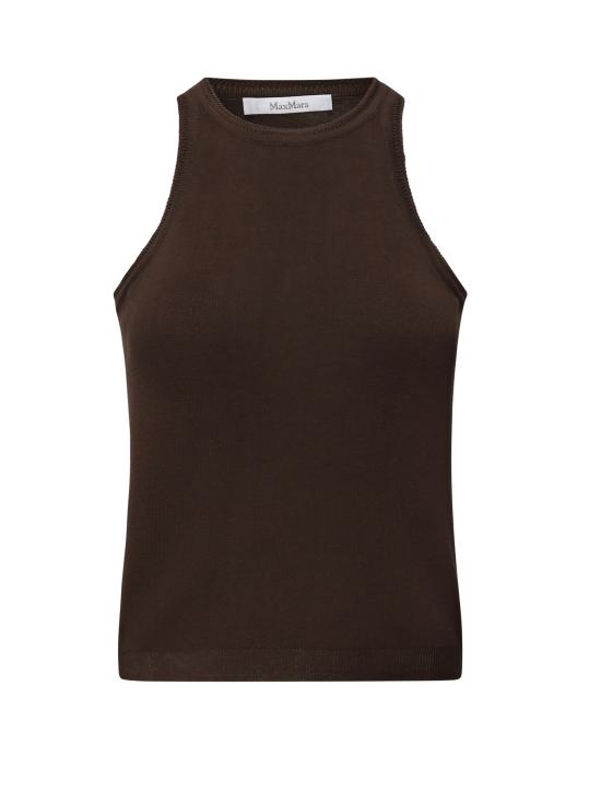 25SS 막스마라 민소매 티셔츠 2511361062600 006 DARK BROWN