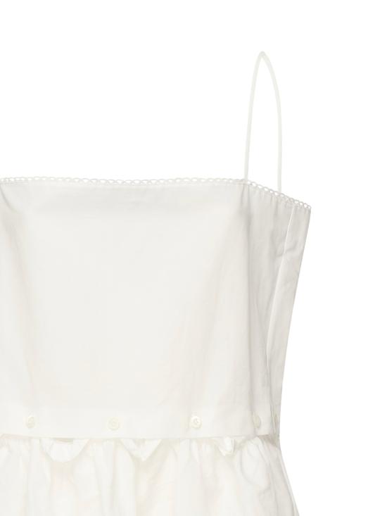 25SS 미우미우 미디 원피스 MF5779 163MF0009 White - MIU MIU