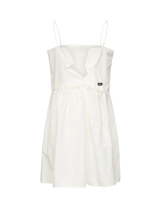 25SS 미우미우 미디 원피스 MF5779 163MF0009 White - MIU MIU