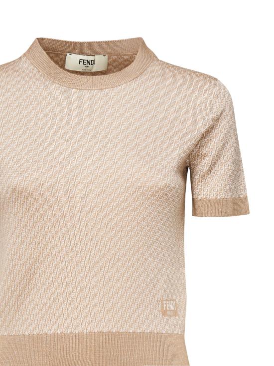 25SS 펜디 반팔 티셔츠 FZXD09 ATPYF1RX9 TOFFEE 25 - FENDI