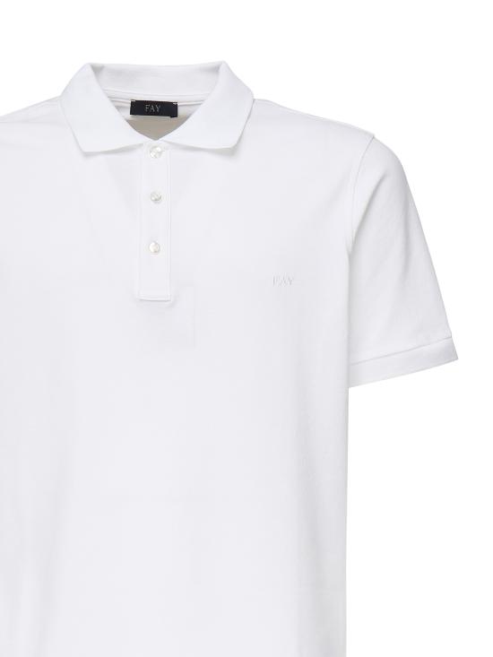 25SS 페이 폴로 티셔츠 NPMB250144STDW B001 White - FAY