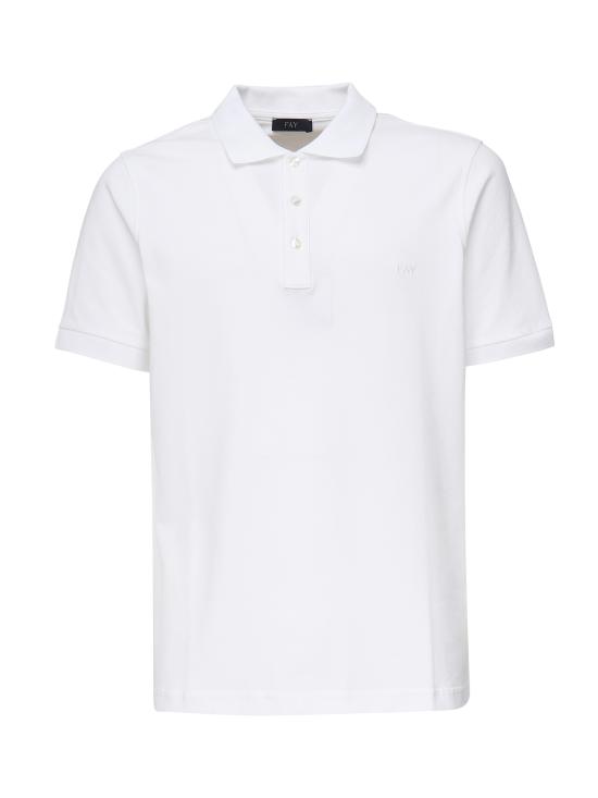 25SS 페이 폴로 티셔츠 NPMB250144STDW B001 White - FAY