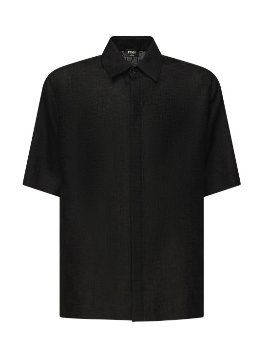 25SS 펜디 반팔 셔츠 FS1317 AU6YF0QA1 Black