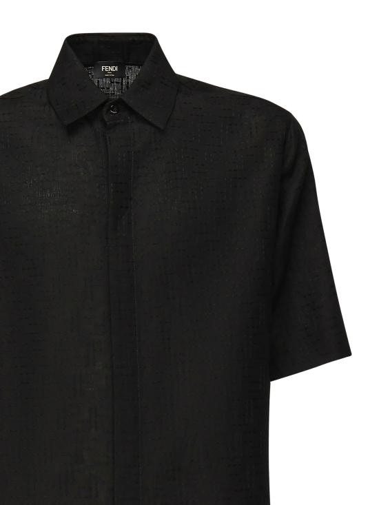 25SS 펜디 반팔 셔츠 FS1317 AU6YF0QA1 Black - FENDI