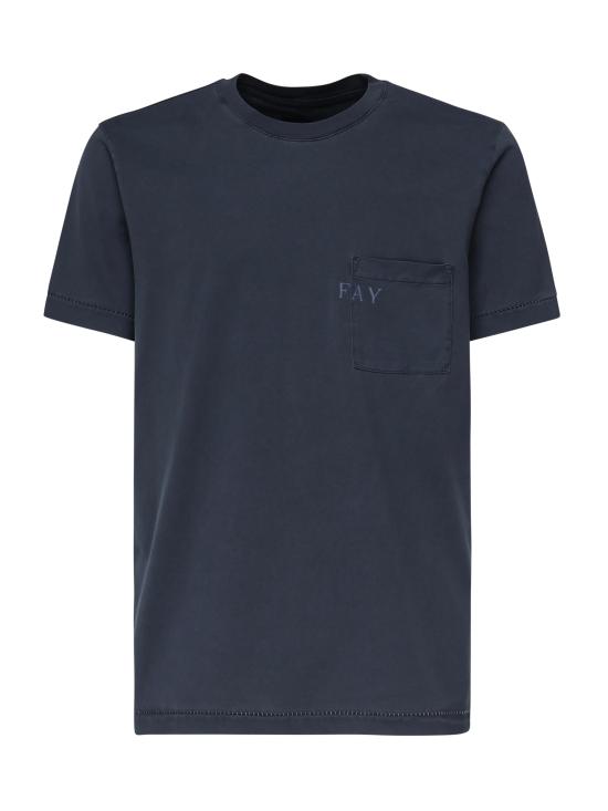 25SS 페이 반팔 티셔츠 NPMB350132TUY1 U811 Blue - FAY