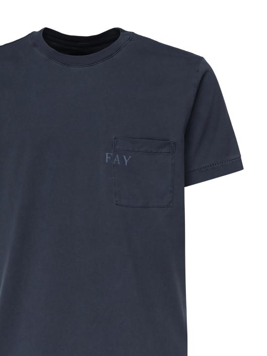 25SS 페이 반팔 티셔츠 NPMB350132TUY1 U811 Blue - FAY