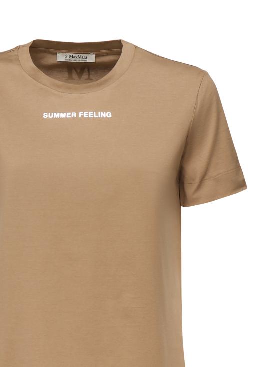 25SS 에스막스마라 반팔 티셔츠 2519971033600 007 Beige - 'S MAX MARA