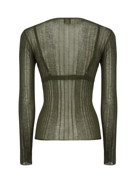 25SS 핑코 스웨터 102977 A1NDX18 Army green - PINKO