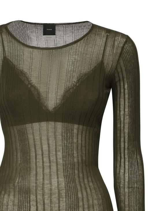 25SS 핑코 스웨터 102977 A1NDX18 Army green - PINKO