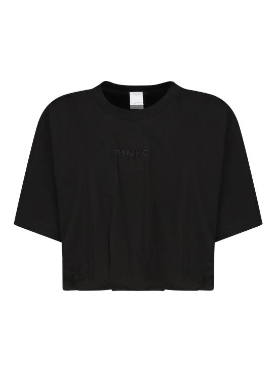 25SS 핑코 반팔 티셔츠 104257 A2F8Z99 Black