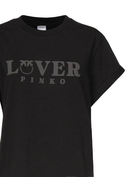 25SS 핑코 반팔 티셔츠 104605 A2D1Z99 Black - PINKO