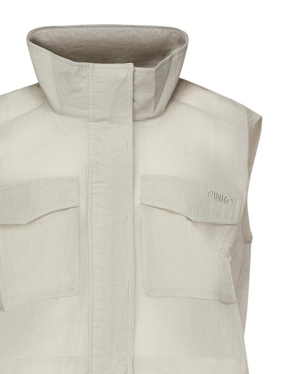 25SS 핑코 베스트 104852 A2EKI12 PEARL GRAY - PINKO