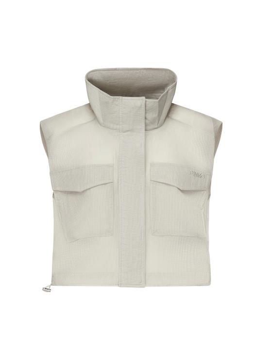 25SS 핑코 베스트 104852 A2EKI12 PEARL GRAY