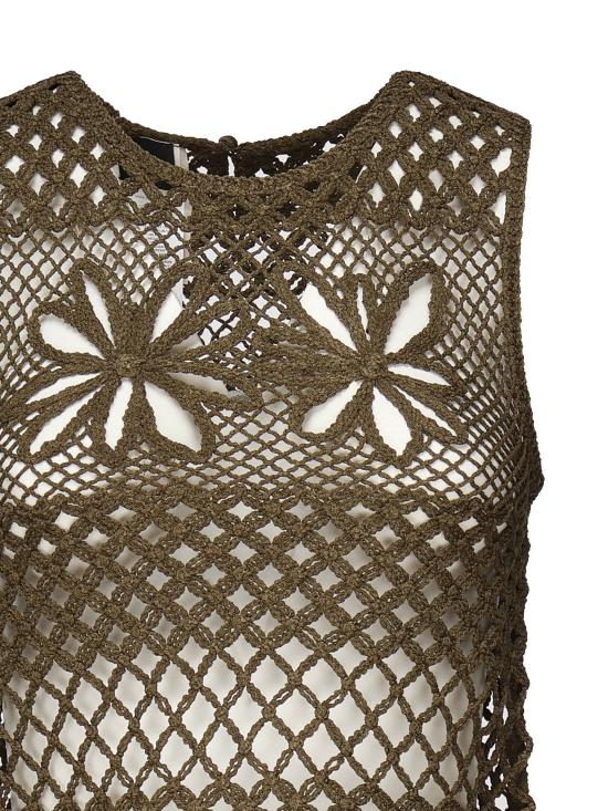 25SS 핑코 민소매 티셔츠 104733 A2FFX26 Army green - PINKO