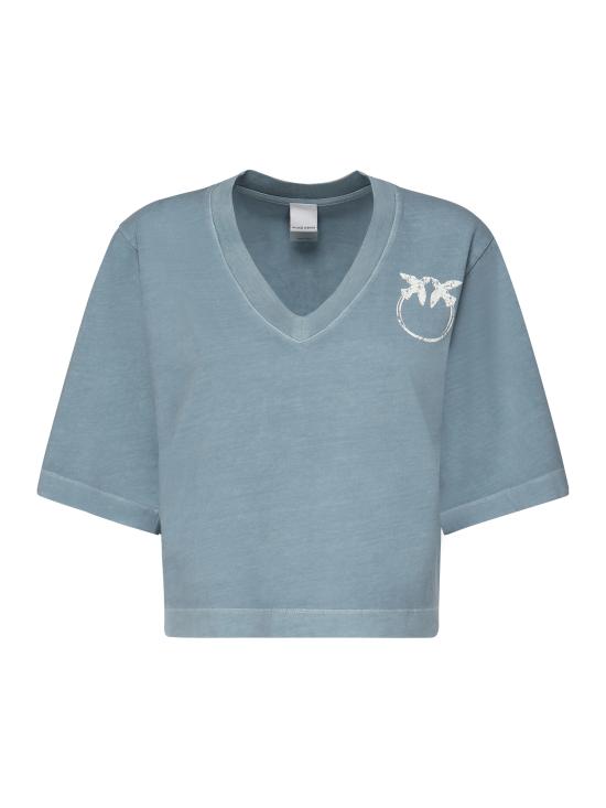 25SS 핑코 반팔 티셔츠 104606 A2D0E63 Blue