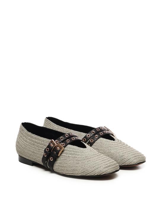 25SS 비비루 플랫 슈즈 518Z69VK 70 Silver - BIBILOU