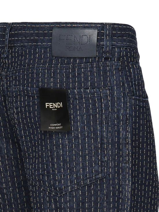 25SS 펜디 데님 팬츠 FLP285 AUACF1RXI INDIGO GREGGIO - FENDI