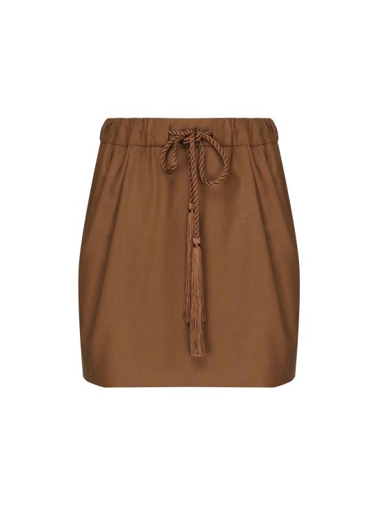 25SS 막스마라 숏 스커트 2511101031600 014 Brown - MAX MARA