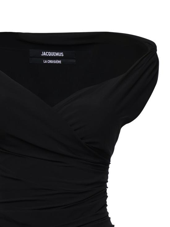 25SS 자크뮈스 미디 원피스 251DR226 1767990 Black - JACQUEMUS