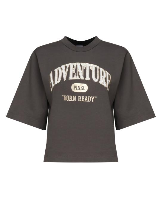 25SS 핑코 반팔 티셔츠 104604 A2CSI63 Grey - PINKO