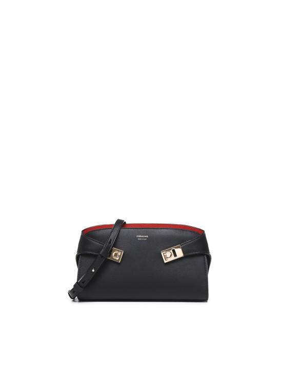 25FW 살바토레 페라가모 크로스백 218964 774628005 Black - SALVATORE FERRAGAMO