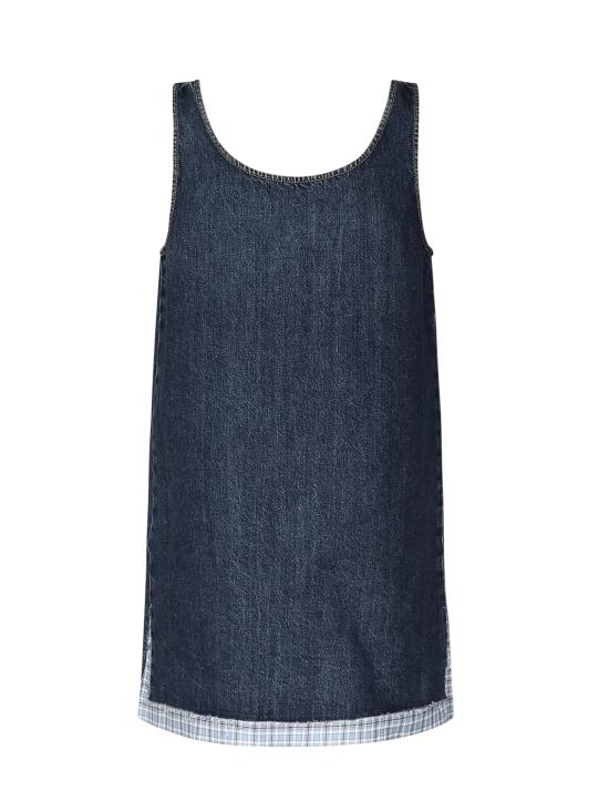 25SS 미우미우 미디 원피스 GWA219 1568F0008 Blue - MIU MIU